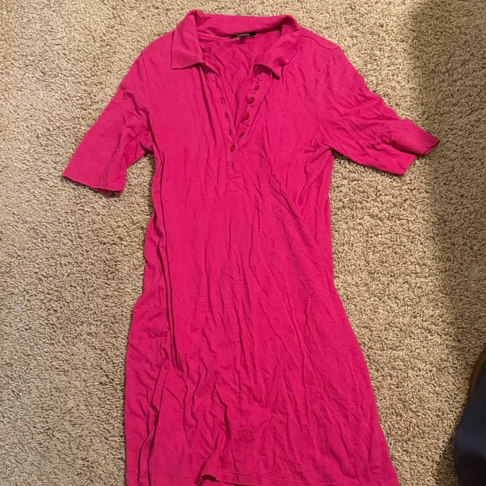 Pink Polo Dress